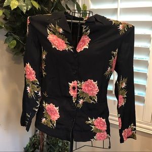 Reformation floral blouse